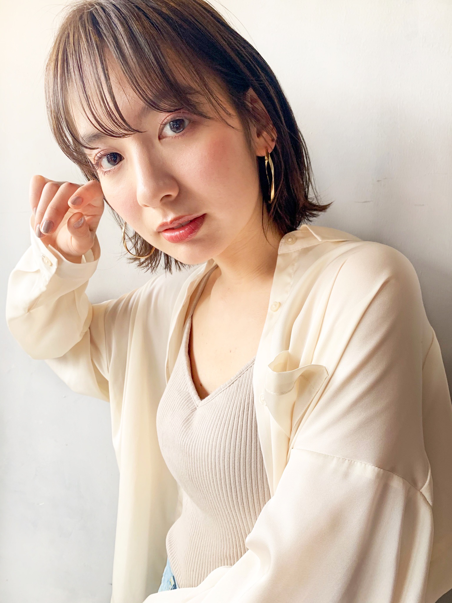 unami kichijoji 】大人ボブ×べージュカラー 澤田 杏奈 - Un ami